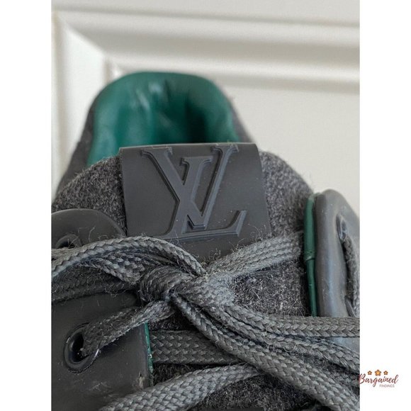 Authentic Louis Vuitton Gray Damier Graphite Elliptic Men's Sneakers Size 11 - Picture 2 of 13